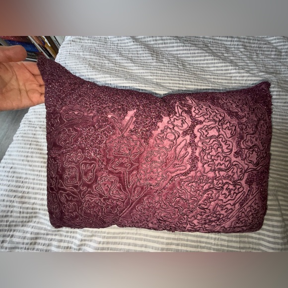 Other - Elegant Burgundy Decorative Pillow